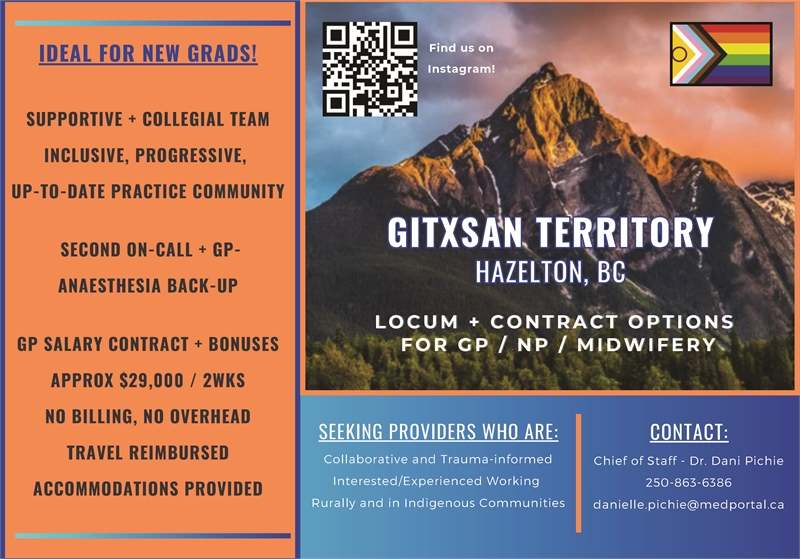 Display ad for GITXSAN Territory